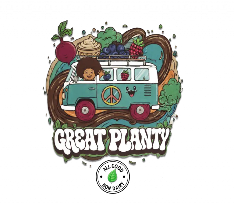 Great Planty Logo with white text
